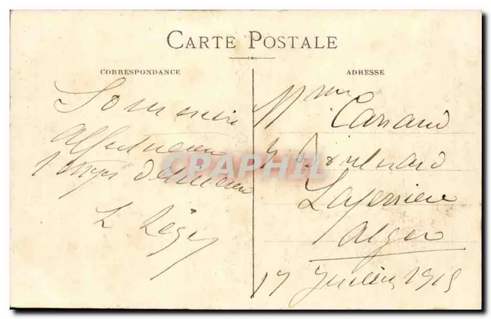 Marseille - Palácio Longchamp - L.R. - Verso