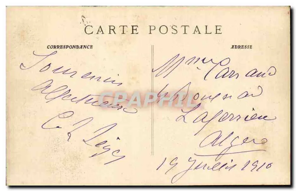 Marselha - Rua Cannebière e a Bolsa — Ruat Edit. - Marselha, n°120 - Verso