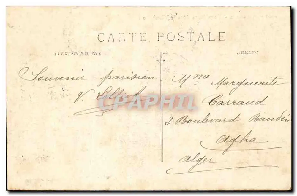 Marseille - Torpilleurs dans le Vieux-Port — série 1165, éditeur Gerkstand & Dresi - Verso