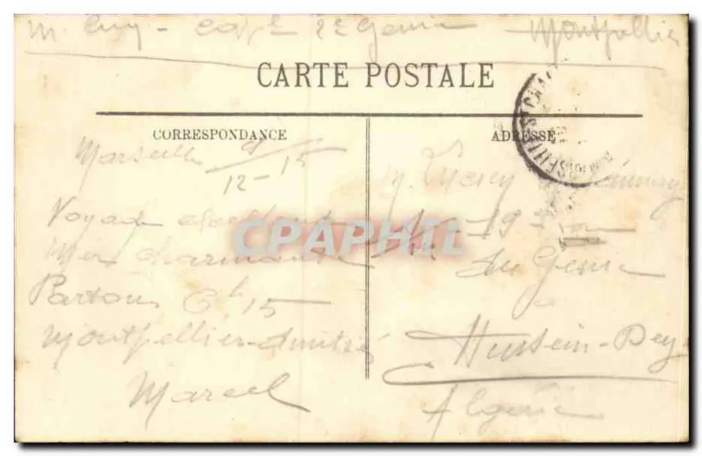 Marseille — A Bolsa — LL. - Verso