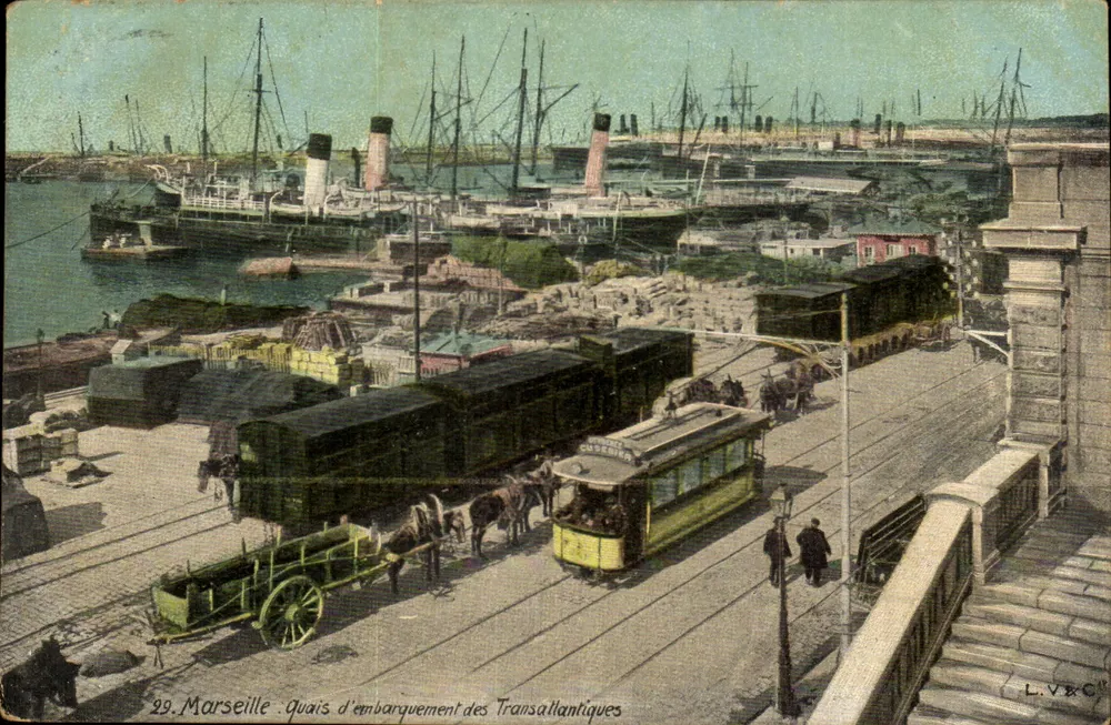 Marseille - Anlegestellen der Transatlantischen Schiffe — L.V.B.C. - Vorderseite