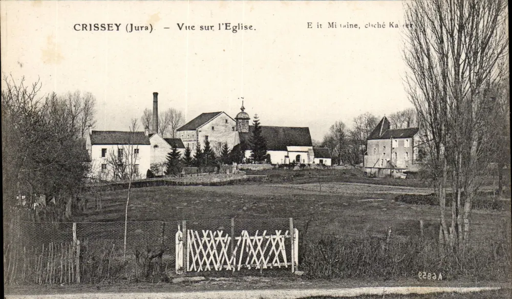 CRISSEY (Jura) — Vista da Igreja — Ed. Mitaine, cliché Kaer - Frente