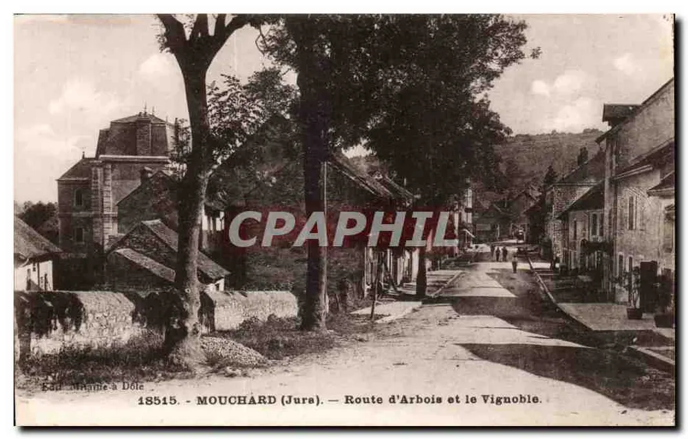 Mouchard (Jura) — Trasa do Arbois i winnica — Éd. Miname w Dôle, nr 18515 - Awers