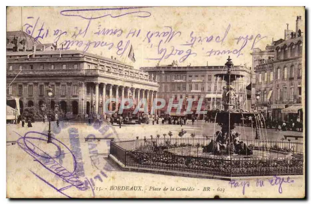 Bordeaux - Place de la Comédie — editor BR - 623 - Frente