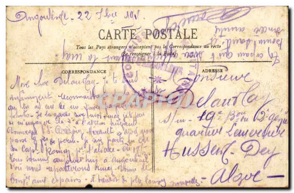 Bordeaux - Place de la Comédie — editor BR - 623 - Verso