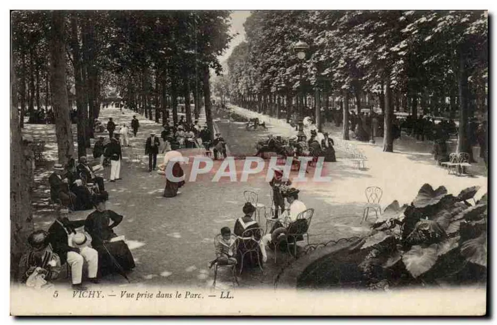 Vichy — Uitzicht genomen in het Park — LL. n°5 - Voorkant
