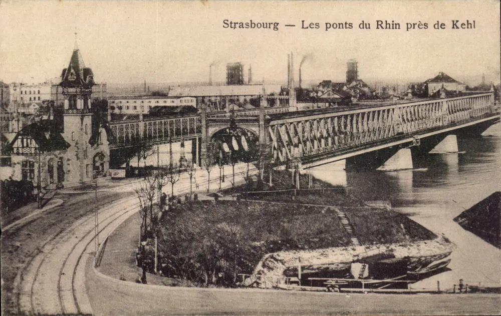 Strasbourg — Die Rheinbrücken bei Kehl — Maison d'édition d'Art, Strasbourg - Vorderseite