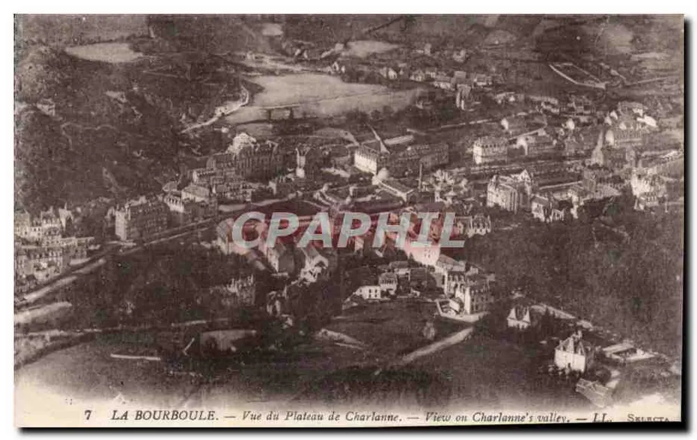 La Bourboule — Vista del Plateau de Charlanne — LL. Sélecta - Anverso
