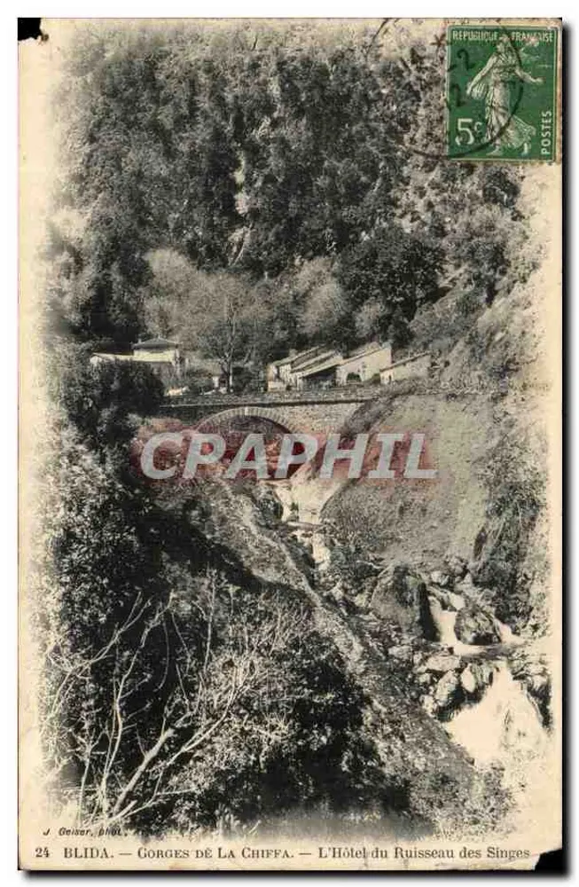 Blida — Gorges de La Chiffa — L'Hôtel du Ruisseau des Singes — J. Geiser, phot. - Vorderseite