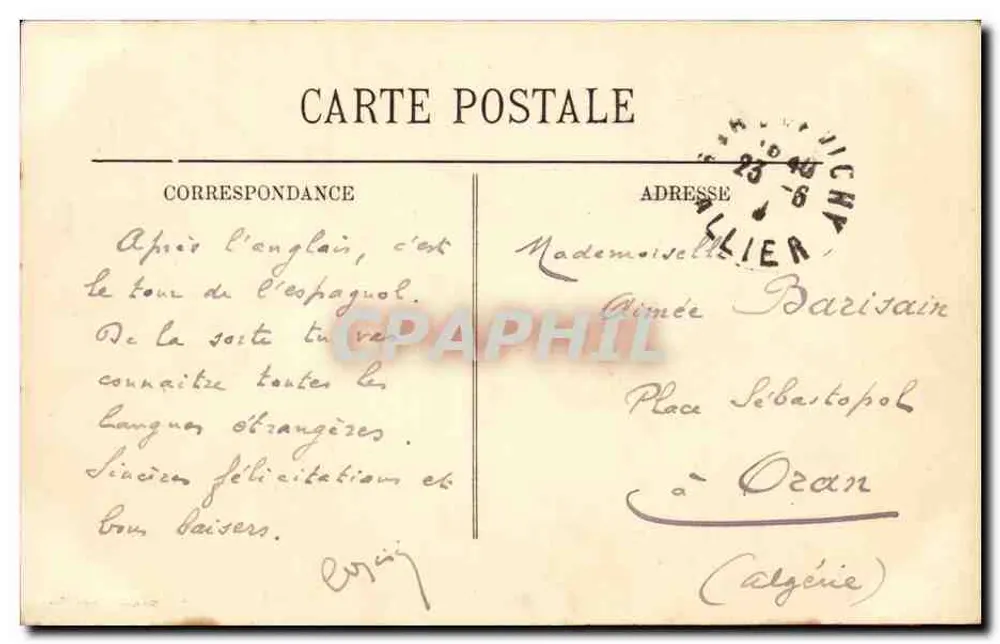 Vichy — Een Hoekje van het Park — LL. - Achterkant