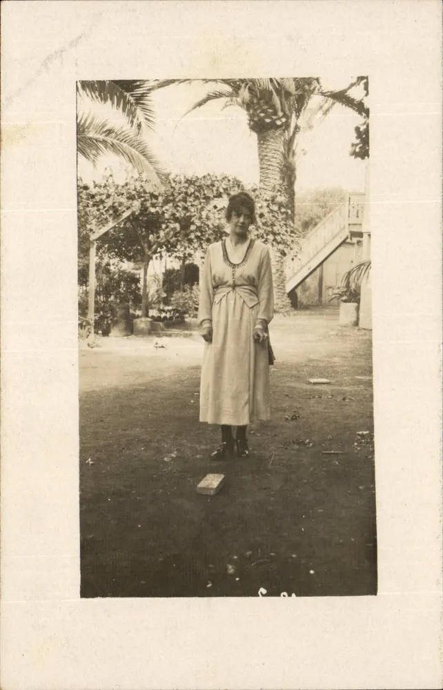 Frauen — Tropischer Garten — Orau, 1920 — Ansichtskarte - Vorderseite
