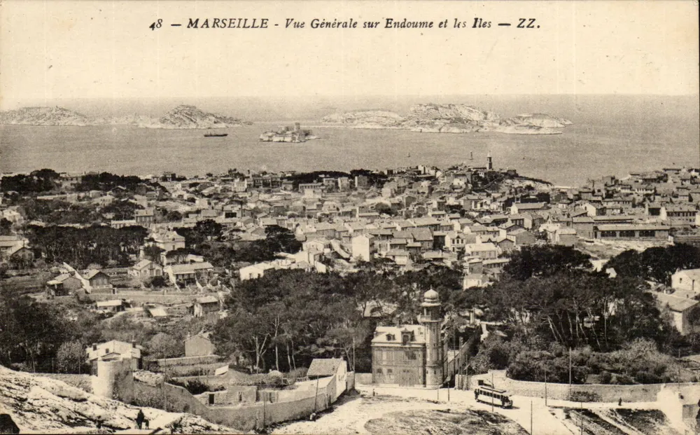 Marseille — Allgemeiner Blick über Endoume und die Inseln — ZZ. - Vorderseite