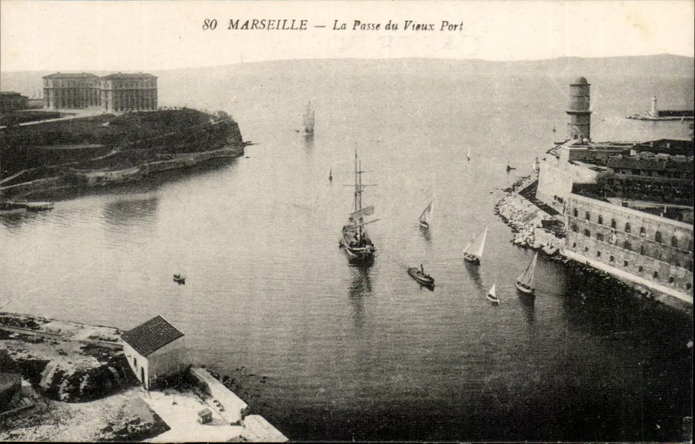 Marseille — Ansicht des Alten Hafens — Unbekannter Verleger, Nr. 80 - Vorderseite