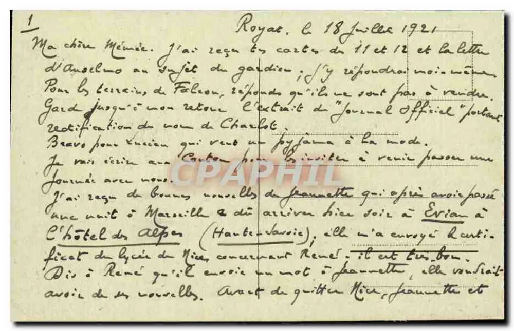 LYON — Basílica de N.-D. de Fourvière — C.B. - Verso
