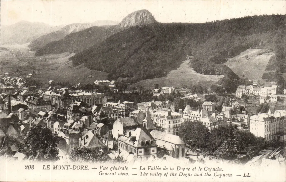 LE MONT-DORÉ — Allgemeiner Blick — La Vallée de la Dogne und der Capucin — LL - Vorderseite
