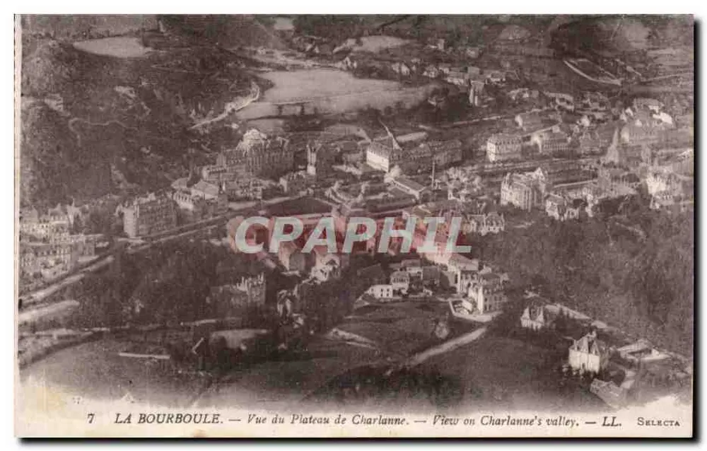 La Bourboule — Ansicht des Plateaus von Charlanne — LL. Selecta - Vorderseite