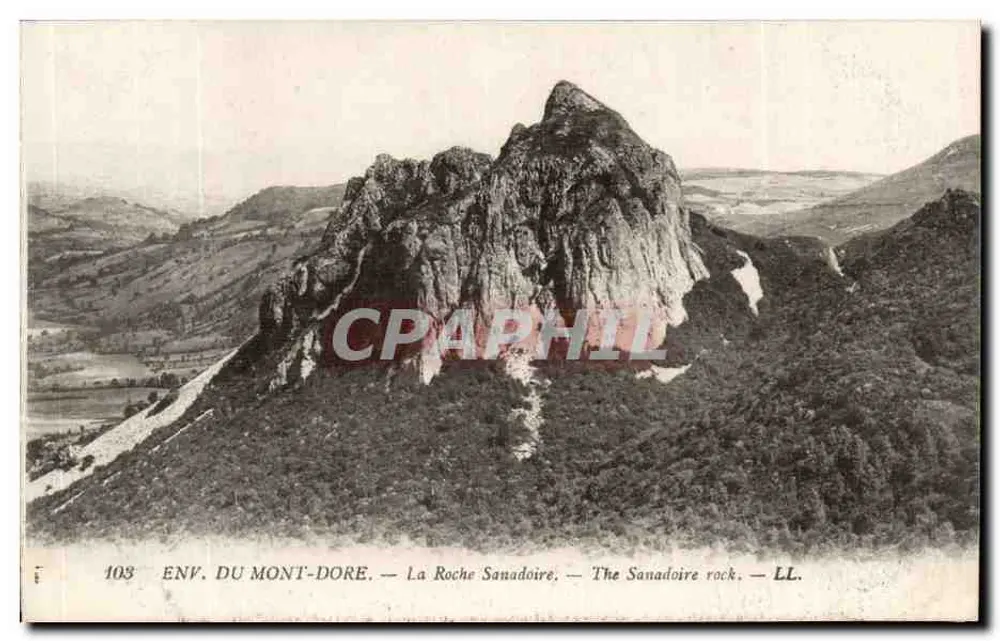 Panorama del Mont-Dore — La Roche Sanadoire — LL. — N° 103 - Recto
