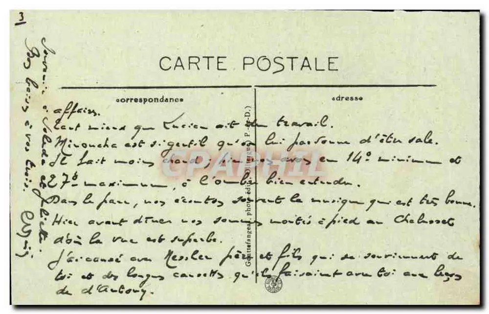 Clermont-Ferrand — Vista Geral — G. d'O. - Verso