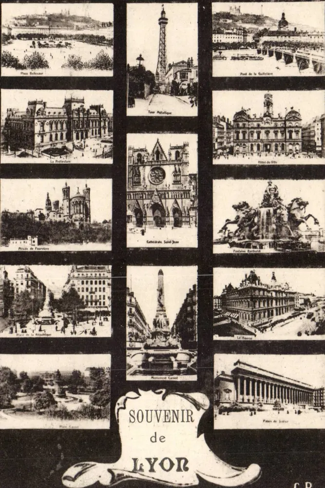 Lyon — Lembrete de LYON — C.P. editor - Frente