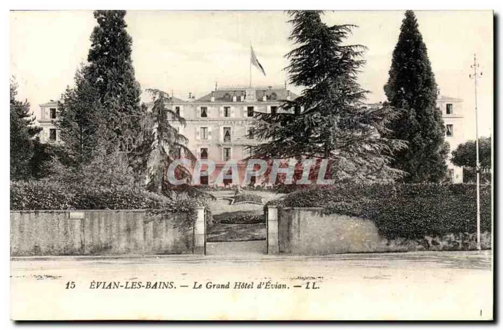 ÉVIAN-LES-BAINS — Wielki Hotel w Évian — Wydawca IL - Awers