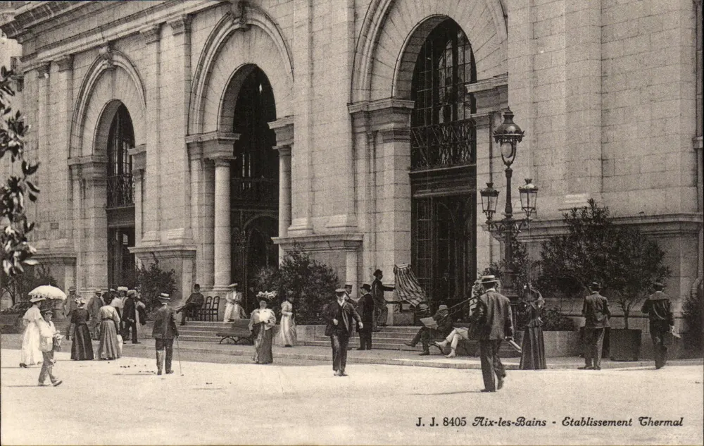 Aix-les-Bains — Ujęcie termalne — J. J. 8405 - Awers