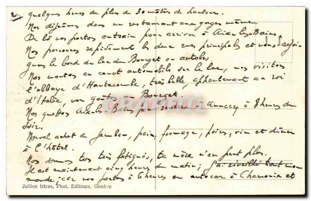 Aix-les-Bains — Ujęcie termalne — J. J. 8405 - Rewers