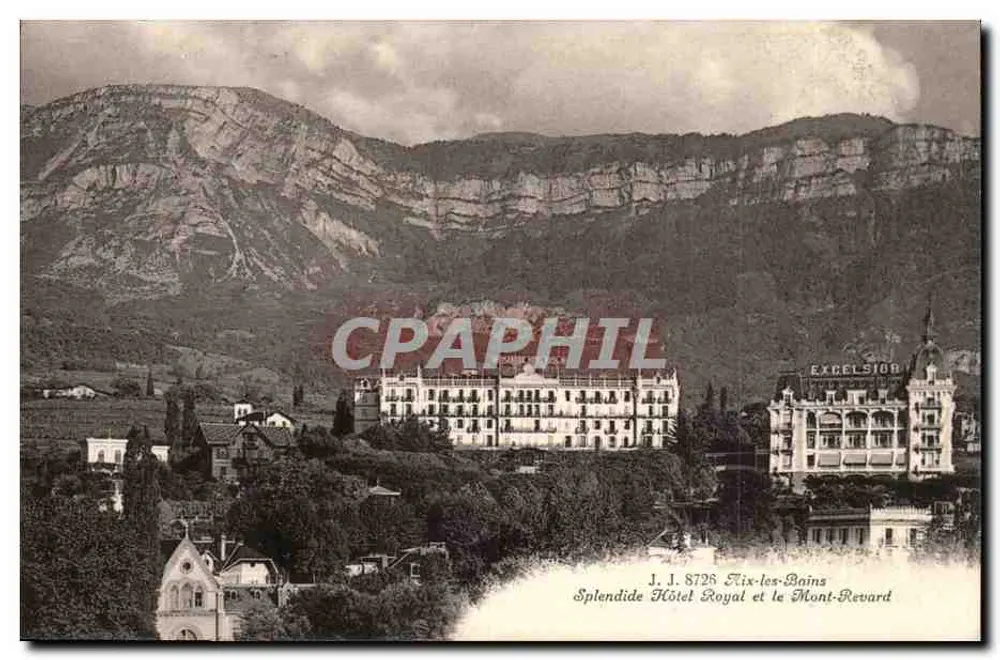 Six-les-Bains — Splendid Hotel Royal und Mount Revard — J. J. 8726 - Vorderseite