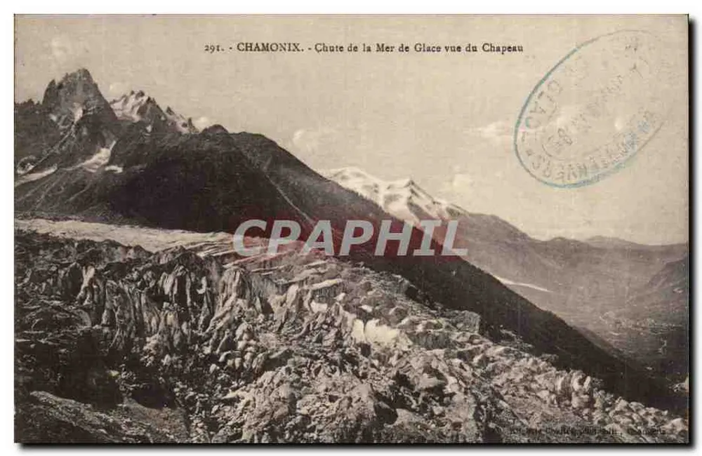 Chamonix — Der Sturz der Mer de Glace von der Chapeau aus gesehen — Nr. 291 - Vorderseite