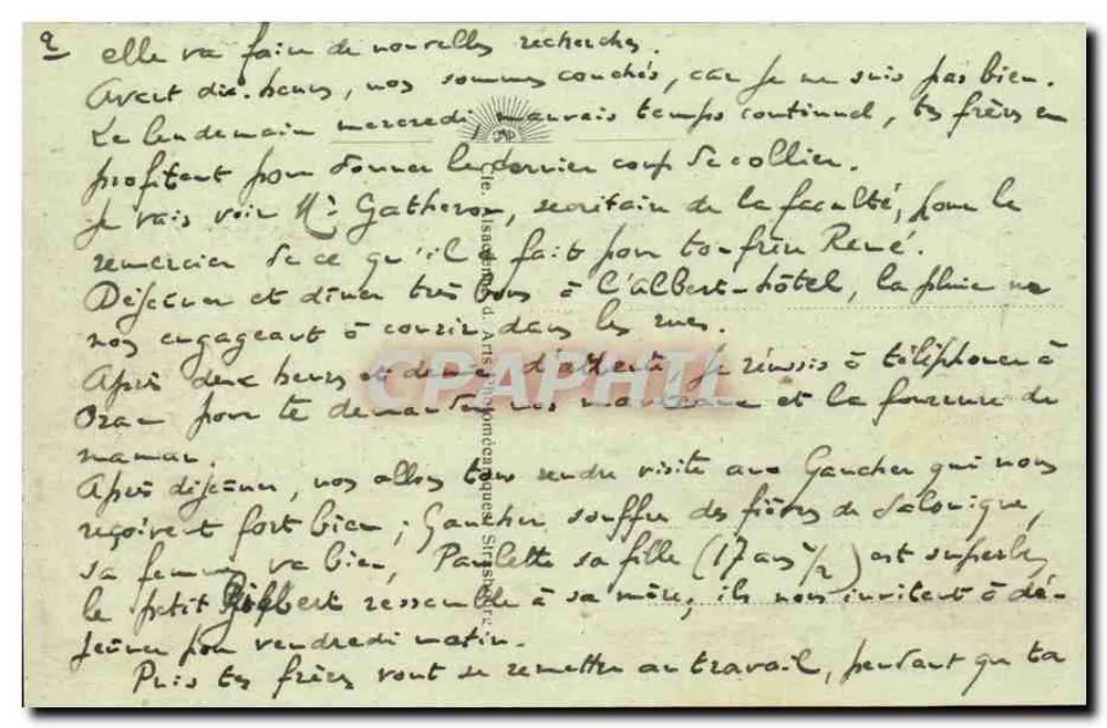 Alger — Die Boten und die Stadt — CAP. - Rückseite