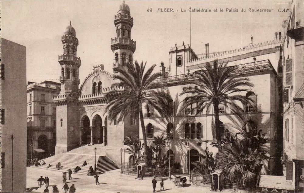 Alger — Die Kathedrale und das Gouverneurspalast — CAP, n°49 - Vorderseite