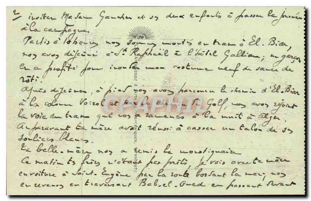 Alger. Die Große Moschee — Rue de la Marine — CAP, n°55 - Rückseite