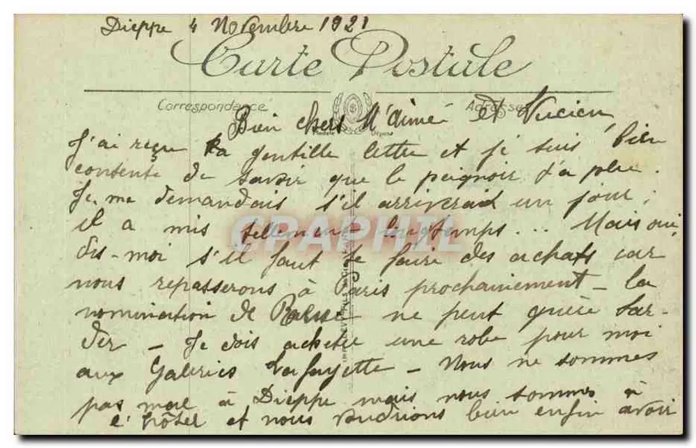Dieppe — As Tourelles e o Castelo — LL. — N°15 - Verso