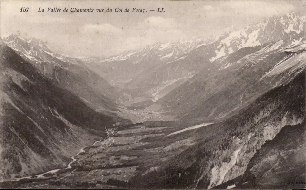 A Vale de Chamonix vista do Col de Vosax — LL - Frente