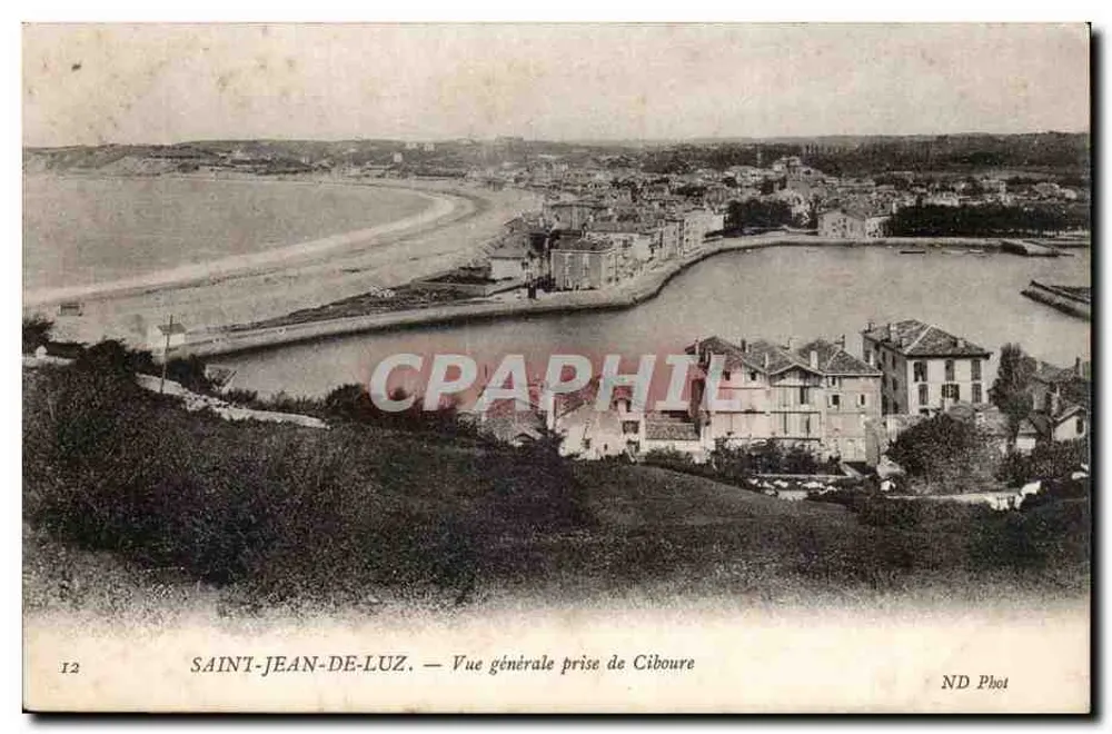 Saint-Jean-de-Luz — Allgemeiner Blick von Ciboure — ND Phot - Vorderseite