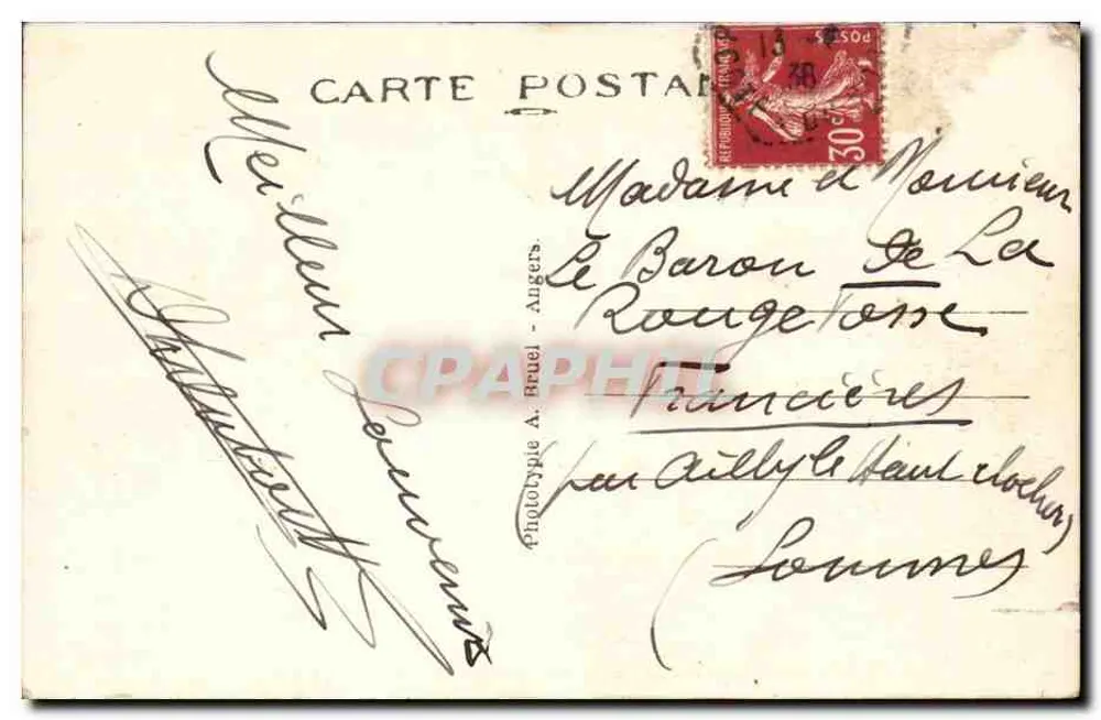 Perros-Guirec (C.-du-N) — Alto-relevo de Charles Le Goffic (1863-1932) — A. B. (editora) - Verso