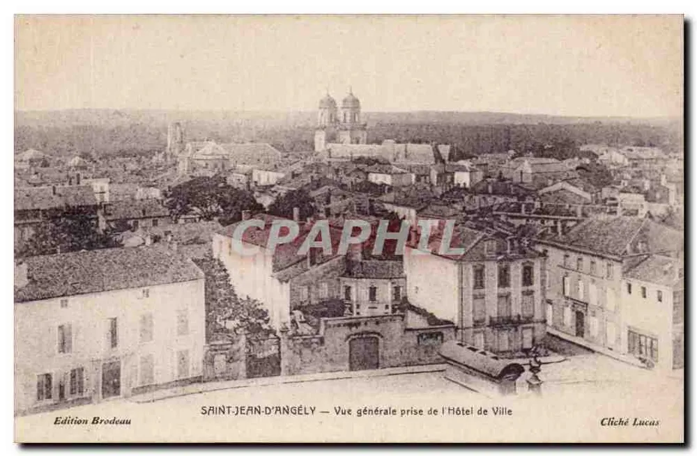 Saint-Jean-d'Angély — Allgemeine Ansicht vom Rathaus aus — Edition Brodeau, Foto Lucas - Vorderseite