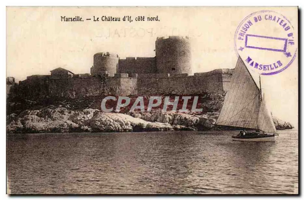 Marseille — O Castelo de If, lado norte — Editor não visível - Frente
