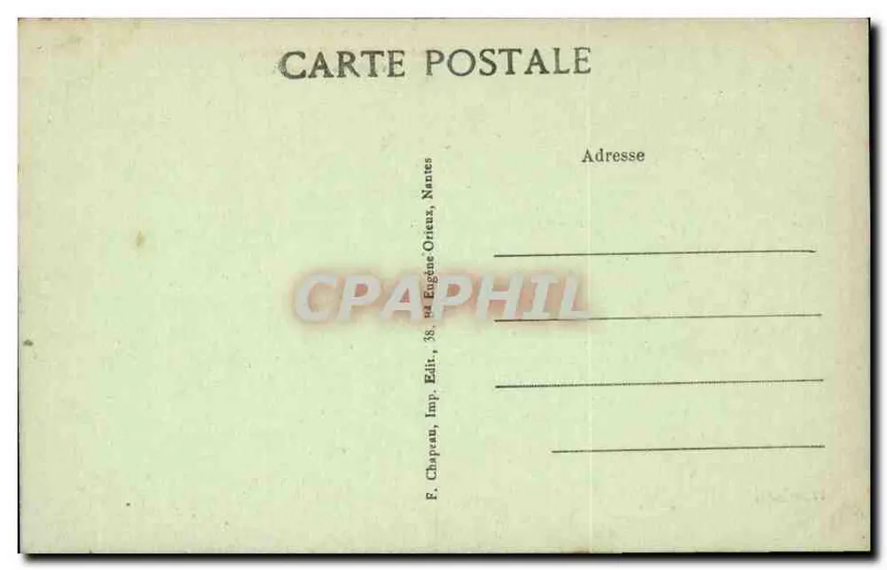 Am Meer — Vor den Regatten — F. Chaprau, Nantes - Rückseite