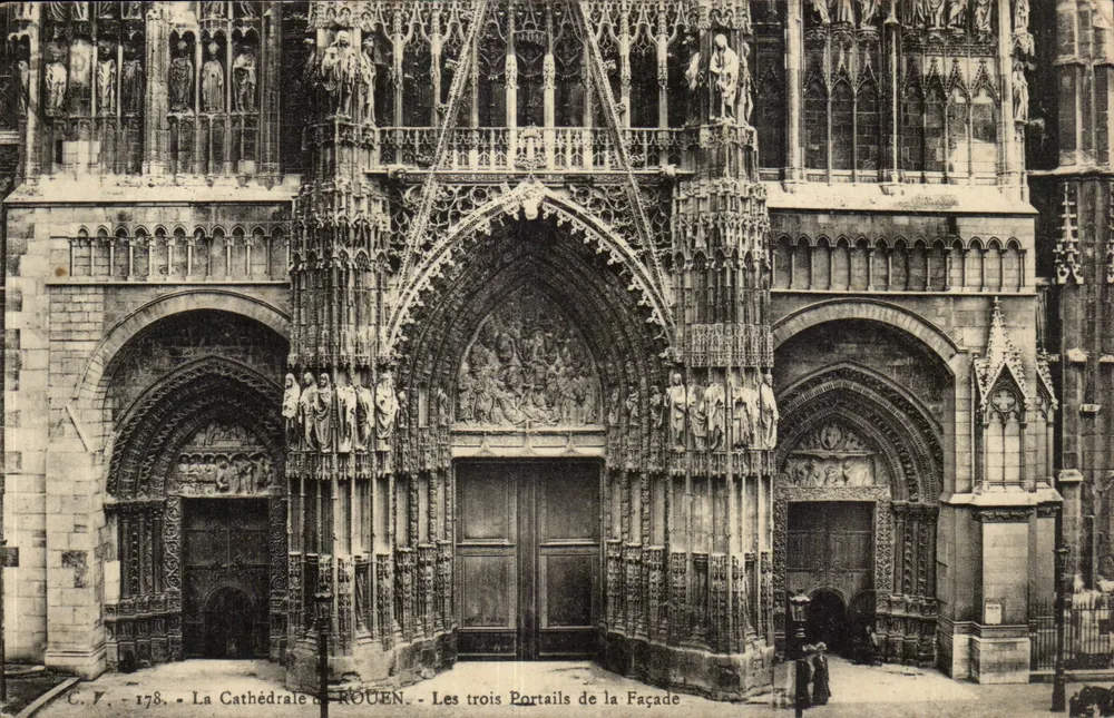 Die Kathedrale von ROUEN — Die drei Portale der Fassade — C.V. 178 - Vorderseite