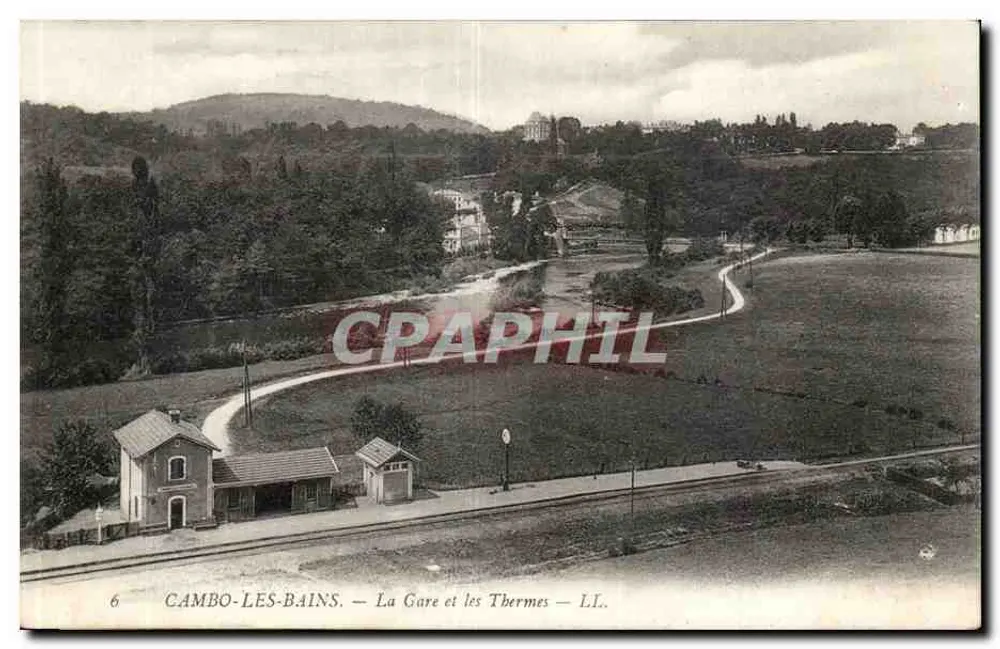 Cambo-les-Bains — La Gare et les Thermes — LI. - Recto