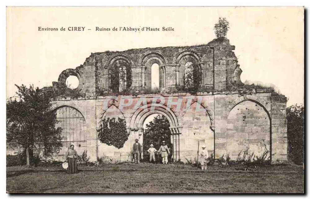 Environ de CIREY — Ruines de l'Abbaye d'Haute Seille - Recto