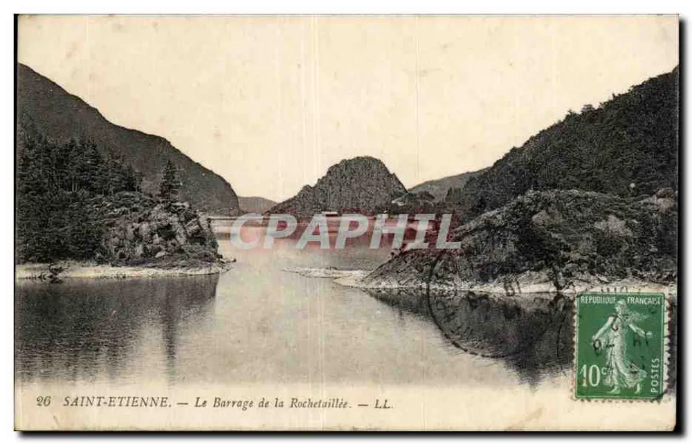 Saint-Étienne — O Barragem da Rochetaillée — LL. - Frente