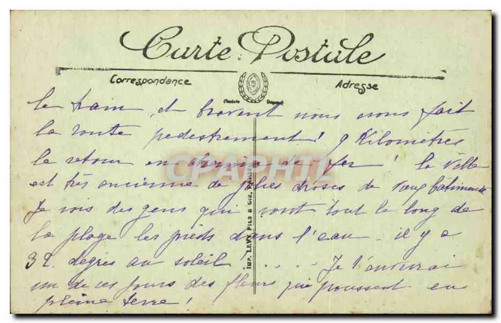 Guérande — Le Bas-Mail et les Remparts — LL - Verso
