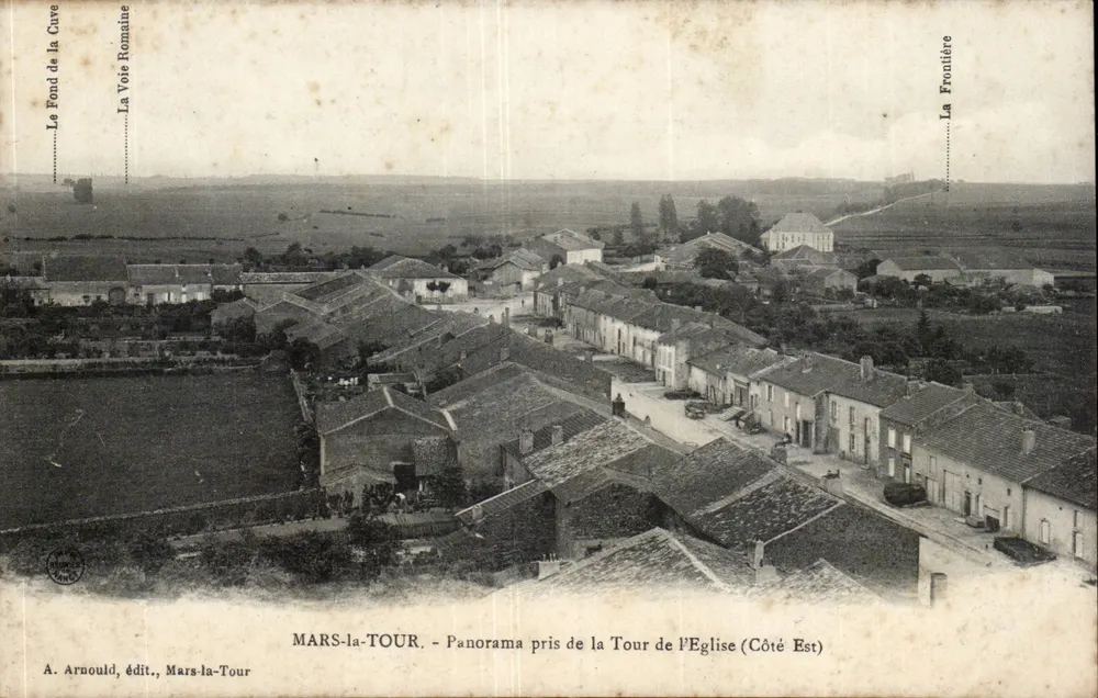 MARS-la-TOUR — Panorama vom Turm der Kirche (Ostseite) — A. Arnould, Verlag, Mars-la-Tour - Vorderseite