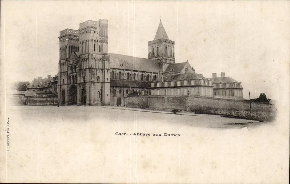 Caen - Abadia das Senhoras — J. BUCHET, Ed. em Caen - Frente