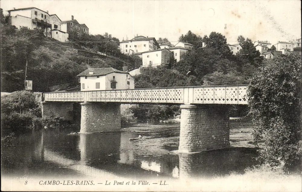 Cambo-les-Bains — Der Brücke und die Stadt — LL. - Vorderseite