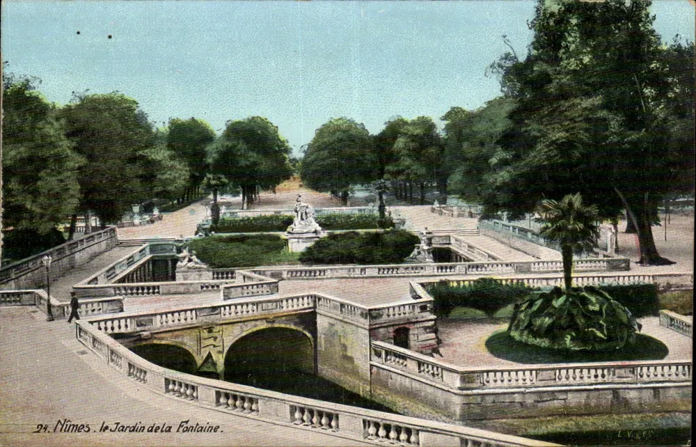 Nîmes - Der Garten der Fontaine — Verlag LUCES, n°24 - Vorderseite