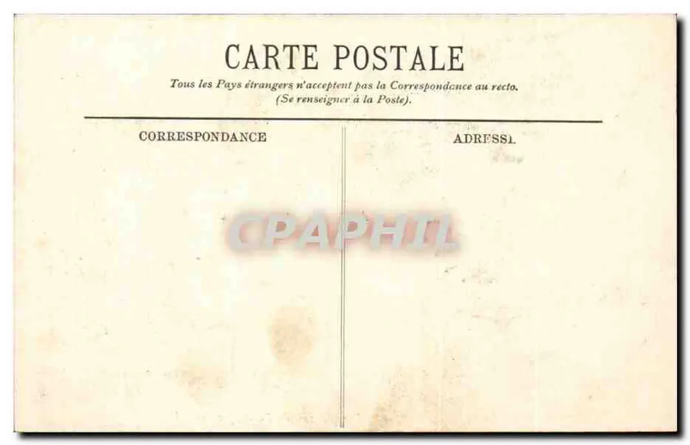 Lourdes — Die Tal der Argelès und die Pyrenäen von der Pic du Jer aus — Galeries Catholiques, n° 157 - Rückseite