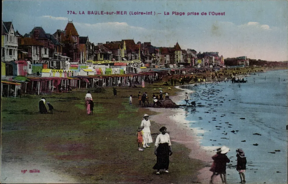 LA BAULE-sur-MER (Loire-Inf.) — Die Strand von Westen — Imp. Edit. Nantes - Vorderseite