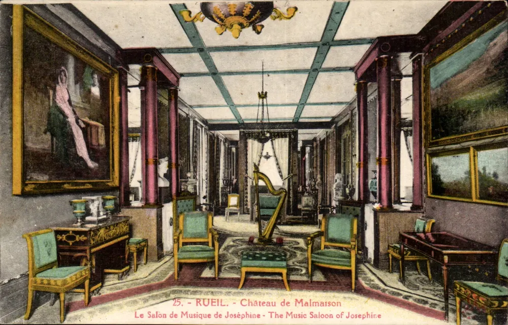 Rueil - Schloss Malmaison - Das Musikzimmer von Joséphine - Vorderseite